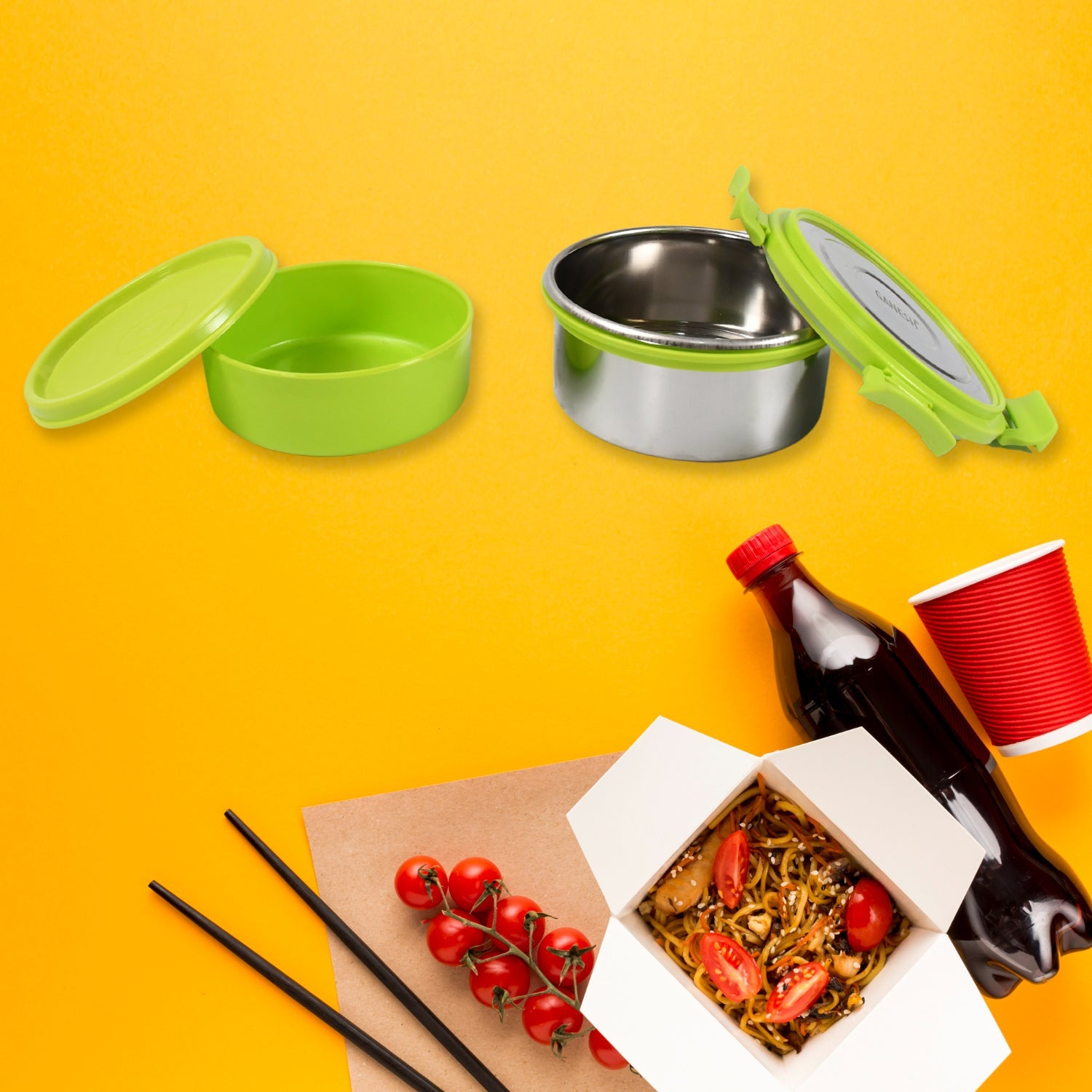 8148 Stainless Steel Tiffin Lunch Box Container / Dabba with 4 Side Clip Lock Lid for Office & School Use/ Food Grade / Air Tight / Easy to Carry / Leak Proof 8148 Stainless Steel Tiffin Lunch Box Container / Dabba with 4 Side Clip Lock Lid for Office & School Use/ Food Grade / Air Tight / Easy to Carry / Leak Proof